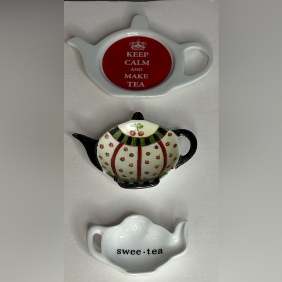 TEA BAG HOLDERS (SET OF 3) - Picture 1 of 6